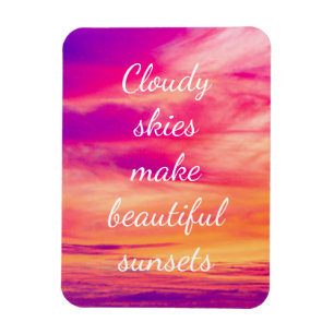Magnet Flexible Le ciel nuageux fait de beaux couchers de soleil