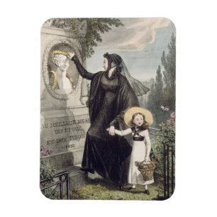 Magnet Flexible Le cimetière de Pere Lachaise, imprimé par Charles