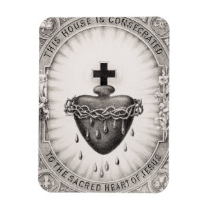Magnet Flexible Le Cœur très saint de Jésus Symbole du Divin