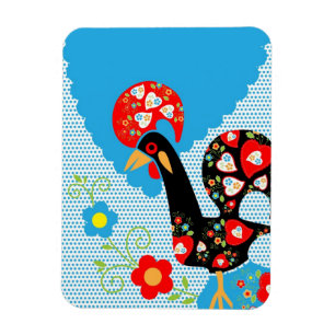 Magnet Flexible Le coq portugais de Barcelos