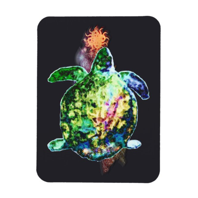 Magnet Flexible Le doigt de couleur cosmique (Vertical)