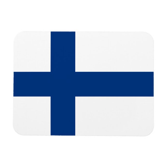 Magnet Flexible Le drapeau de la Finlande - Siniristilippu (Horizontal)