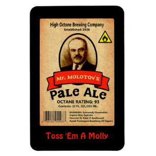Magnet Flexible Le Étiquette Pale Ale de M. Molotov