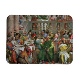 Magnet Flexible Le festin de mariage chez Cana, détail de régale