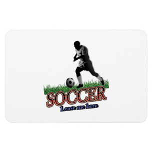 Magnet Flexible Le Football Me Laisse Ici