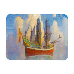 Magnet Flexible Le galion d'or de Newell Convers Wyeth