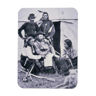 Magnet Flexible Le Général George A. Custer (1839-76) avec son