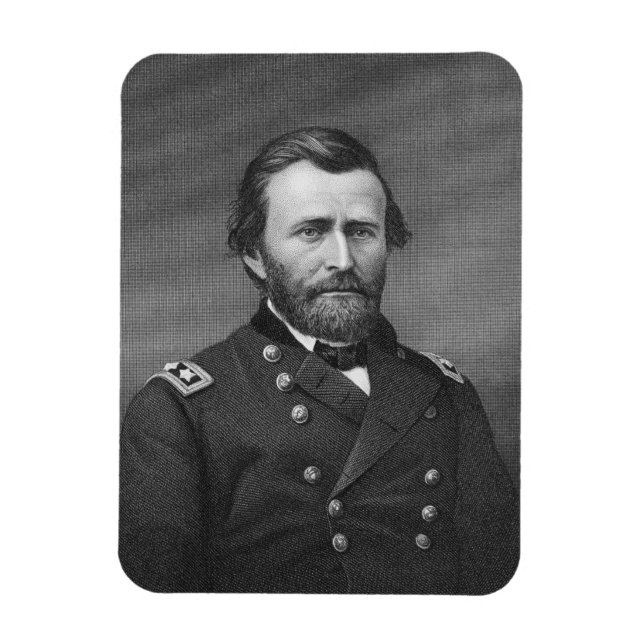 Magnet Flexible Le général Ulysses Simpson Grant, gravé après une  (Vertical)