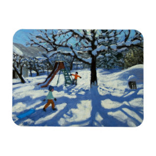 Magnet Flexible Le glissement en hiver Bourg St Moritz