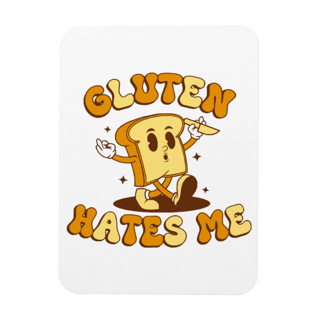 Magnet Flexible Le gluten me déteste (Vertical)