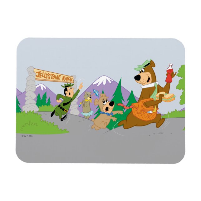 Magnet Flexible Le grand panier de pique-nique de Yogi Bear (Horizontal)