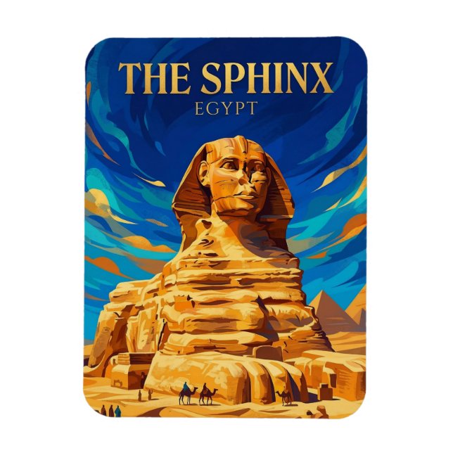 Magnet Flexible Le Grand Sphinx Égypte (Vertical)