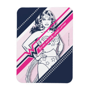 Magnet Flexible Le Graphique Rétro De La Femme Unique Et Merveille