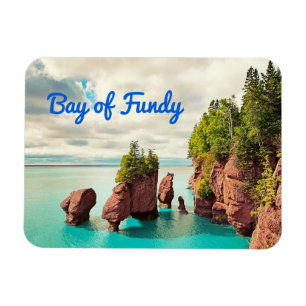 Magnet Flexible Le Hopewell Rocks Bay de Fundy Canada stylisé