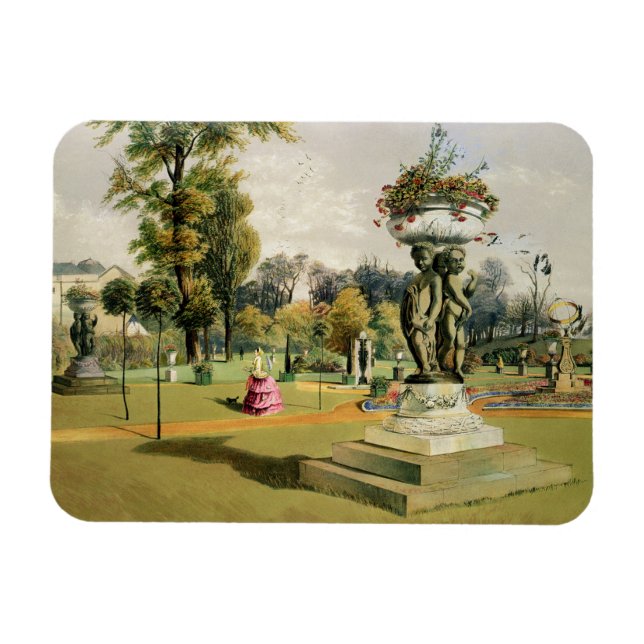 Magnet Flexible Le Jardin de la Terrasse, Abbaye de Woburn (chromo (Horizontal)
