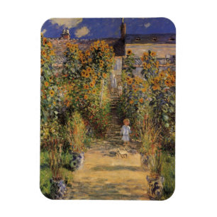 Magnet Flexible Le Jardin de l'artiste à Vétheuil de Claude Monet