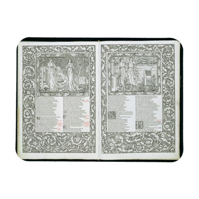 Magnet Flexible Le 'Kelmscott Chaucer', publié en 1896 par le Kel (Horizontal)