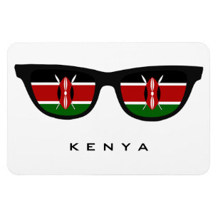 Magnet Flexible Le Kenya ombrage le texte et l'aimant faits sur