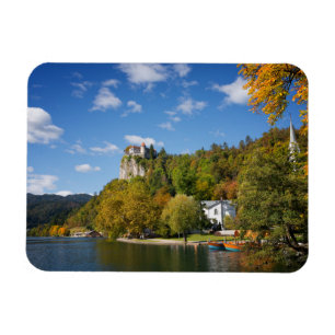 Magnet Flexible Le lac a saigné avec des arbres dans des couleurs
