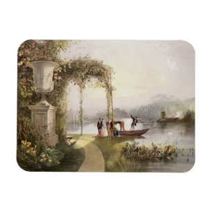 Magnet Flexible Le lac, jardins de Trentham Hall, 'des jardins