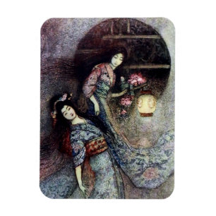 Magnet Flexible « Le Lanterne de pivoine » par Warwick Goble