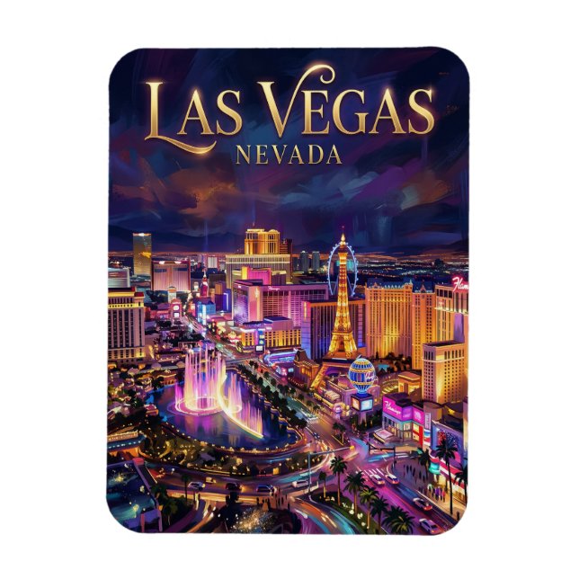 Magnet Flexible Le Las Vegas Strip États-Unis (Vertical)