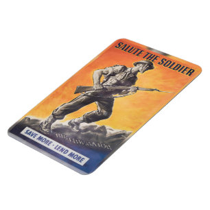 Magnet Flexible Le Libérateur. Réimpression de l'affiche britanniq