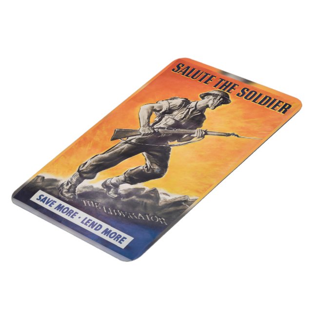 Magnet Flexible Le Libérateur. Réimpression de l'affiche britanniq (Côté Gauche)