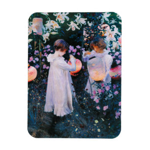Magnet Flexible Le lis de lis d'oeillet de John Singer Sargent