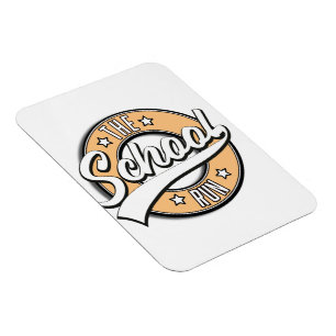Magnet Flexible Le logo rétro de The School Run