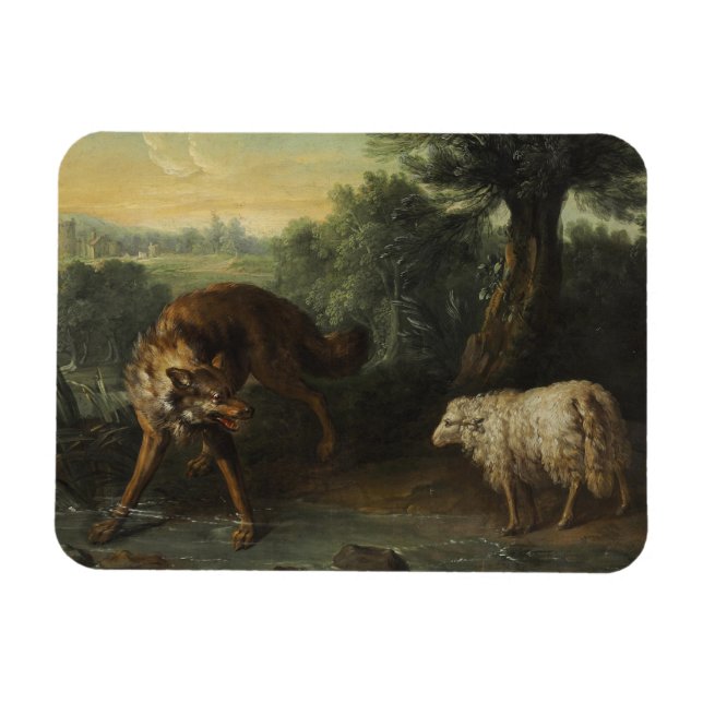Magnet Flexible Le loup et l'agneau (Horizontal)