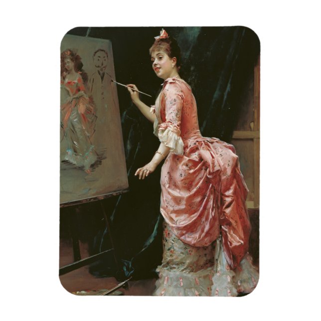 Magnet Flexible Le mal du modèle (par Raimundo de Madrazo) (Vertical)