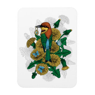 Magnet Flexible Le mangeur d'abeilles avec le pendentif d'or