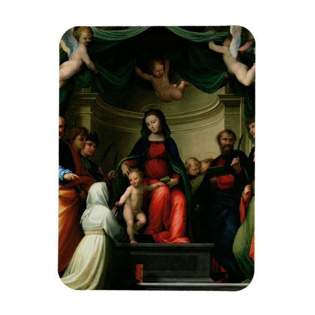Magnet Flexible Le mariage mystique de Sainte Catherine de Sienne  (Vertical)