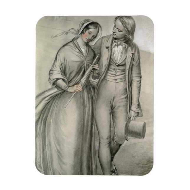 Magnet Flexible Le matin du Mariage - Le départ, vers 1846 (Vertical)