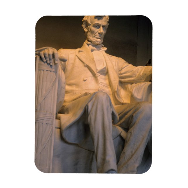 Magnet Flexible Le mémorial Lincoln à Washington DC. (Vertical)