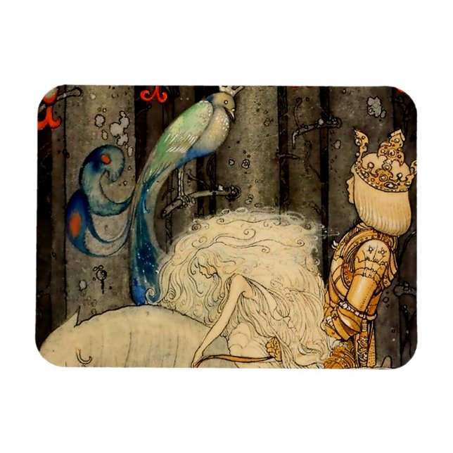 Magnet Flexible « Le Merle bleu » par John Bauer (Horizontal)