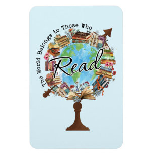 Magnet Flexible Le monde appartient à ceux qui lisent