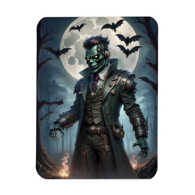 Magnet Flexible Le monstre de Halloween Steampunk Frankenstein (Vertical)