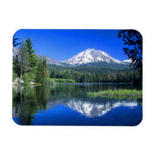 Magnet Flexible Le mont Lassen surplombe le lac Manzanita