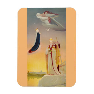 Magnet Flexible Le pape de Rome, Vierge Marie et Jésus