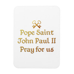 Magnet Flexible Le Pape Jean-Paul II Priez pour nous