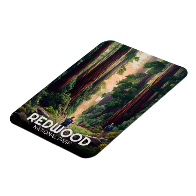 Magnet Flexible Le parc national de Redwood, Californie côtière (Côté Gauche)