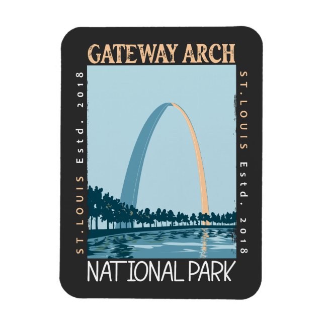 Magnet Flexible Le parc national Gateway Arch est en danger (Vertical)