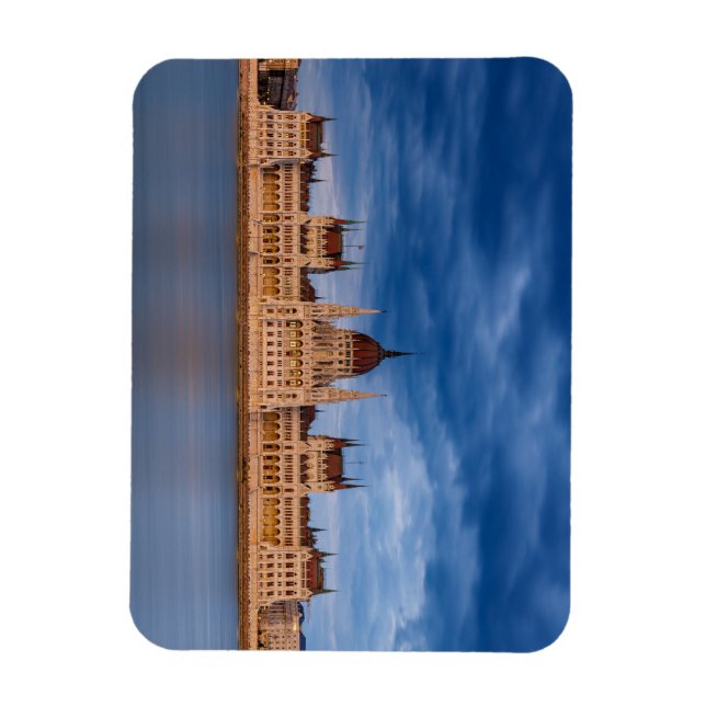 Magnet Flexible Le parlement hongrois à Budapest, sur le Danube (Vertical)