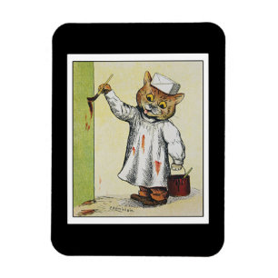 Magnet Flexible Le peintre, illustré par Louis Wain