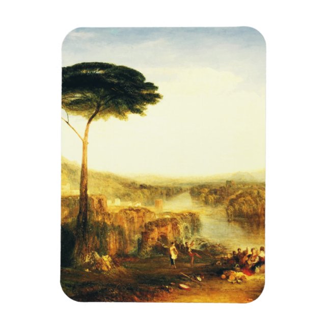 Magnet Flexible Le pèlerinage de Childe Harold par Joseph Turner (Vertical)