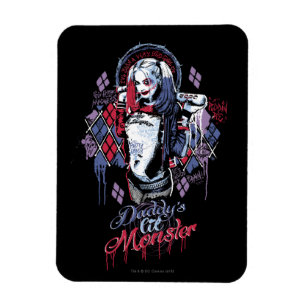 Magnet Flexible Le peloton de suicide   Harley Quinn a encré le