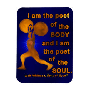 Magnet Flexible Le poète Motivationnel Walt Whitman