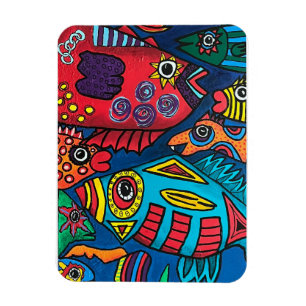 Magnet Flexible Le poisson dans la voie rapide